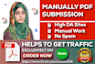 do manually PDF submission to high da sites