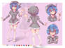 draw anime character reference sheet for you or vtuber