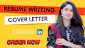 professionally write and edit resume, CV and cover letter