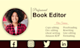 do proofreading, book editing, and copy editing