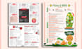 design a digital menu, digital menu board, restaurant menu, and food menu