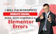 build and fix a custom woocommerce online store with elementor pro