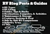 write rv blog posts, rv articles, and van life content