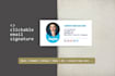 design a clickable HTML email signature