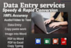 speedy data entry and rapid conversion