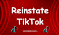 reinstate your tiktok account