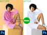 change images background, photo editing, color correction etc