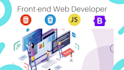 be your front end web developer with HTML, CSS, js