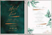 design a unique bridal shower or  wedding invitation card