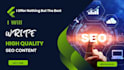 be your SEO blog content writer, website content writer
