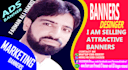 design attractive banners any size in your requirements