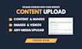 build lms website and upload courses content