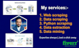 do web scraping, data extraction from any website