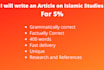 do islamic studie content writing