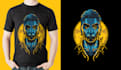 do custom illustration graphic and typography tshirt design