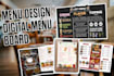 design menu for coffee, bubble tea shop, cafe, restaurant