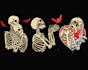 draw you a skeleton and skull design