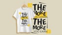 design amazing typography tshirts and mockups