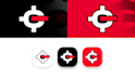 design simple minimalist letter logo for esports, youtube, twitch, gaming