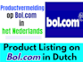 do copywriting bol product listing on bol com in dutch