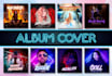 design album cover art, single cover art, and music cover art