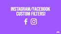 create an instagram or facebook filter four your account