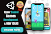 develop trending hyper casual game for android and ios