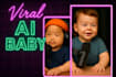 create viral baby talking podcast, ai baby podcast video