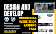 design a responsive wordpress website or landing page in 10 hours