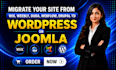 migrate, convert, duda, wix, drupal, webflow to wordpress or joomla