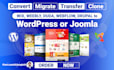redesign, convert, migrate clone duda, joomla, wix, drupal, webflow to wordpress