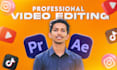 do professional and engaging video editing for youtube