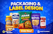 design professional product label or packaging design