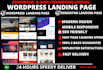create wordpress websites, wordpress landing page design