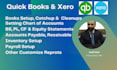 setup, cleanup and catchup quickbooks and xero bookkeeping