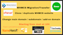 whmcs or wordpress migration, transfer, move superfast