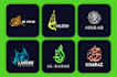 design simlpe urdu islamic and arabic calligraphy logo