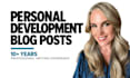 write SEO friendly personal development blogs and articles
