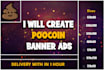 create poocoin banner ads