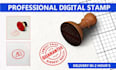 design a custom digital rubber stamp, signature, or seal logo in just 1 hr