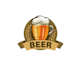 design creative drink logo with satisfaction guaranteed
