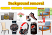 resize, remove background, erase, delete, add white or transparent bg