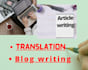 professionally translation,articles writing,blog writing