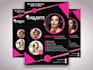 design amazing hair extension, salon, beauty, women flyers