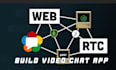 make a audio and video chat web app with webrtc