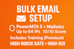 setup bulk email server, powermta 5 with mailwizz