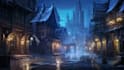 draw the landscape illustration or concept art