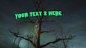 create horror halloween night video