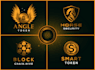 design token, crypto, cryptocurrency, bitcoin, and coin logo