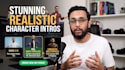 create custom realistic 3d character intro video